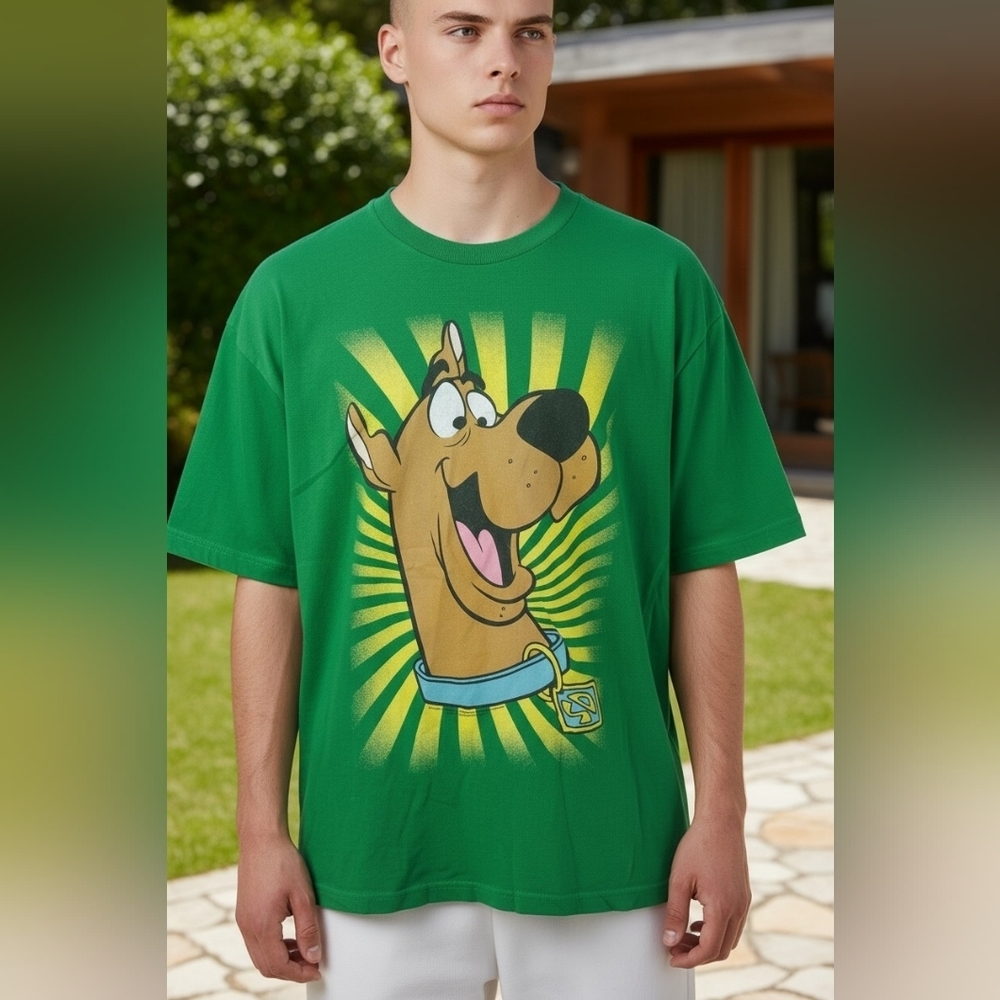 Vtg Scooby Doo Adults Size XL Y2k Alstyle Tag Big Face Shirt